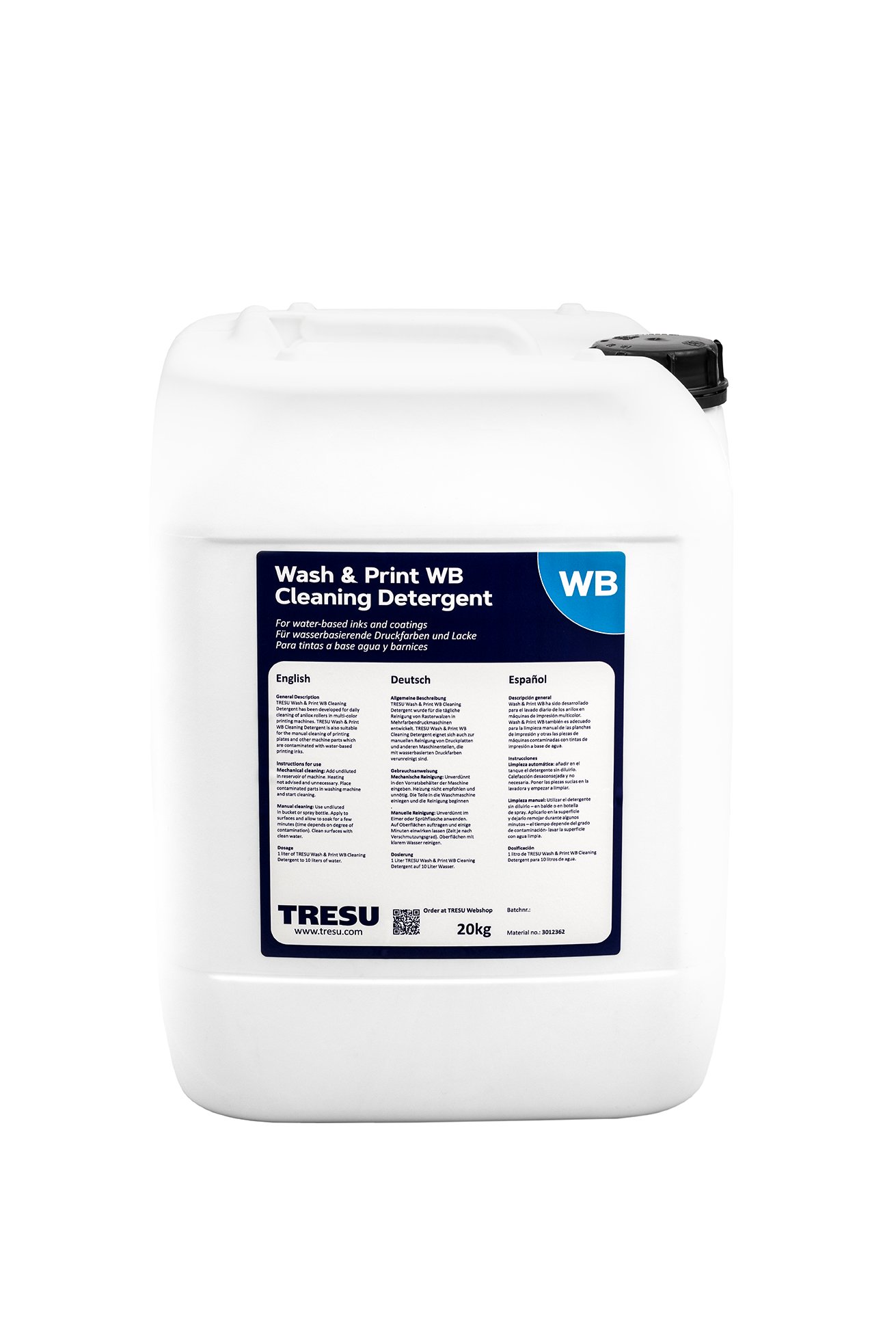 3012362, Wash & Print WB Str 20 kg